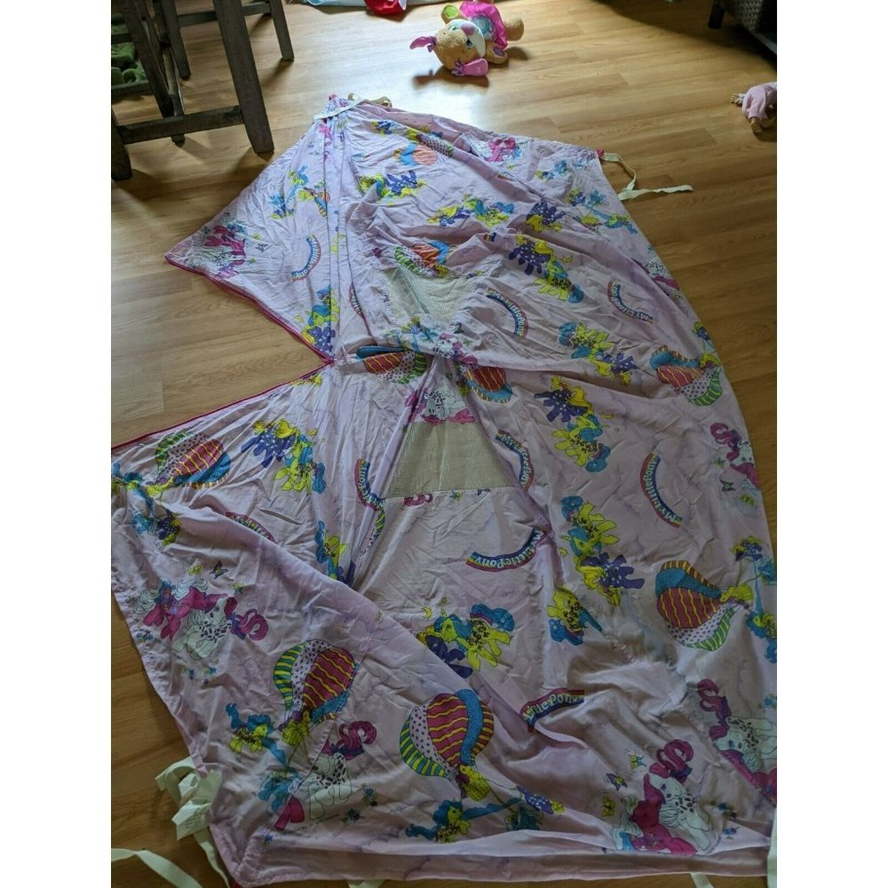 My Little Pony  Hide N Sleep Twin Bed Tent by Hasbro 1988 Purple Rare HTF